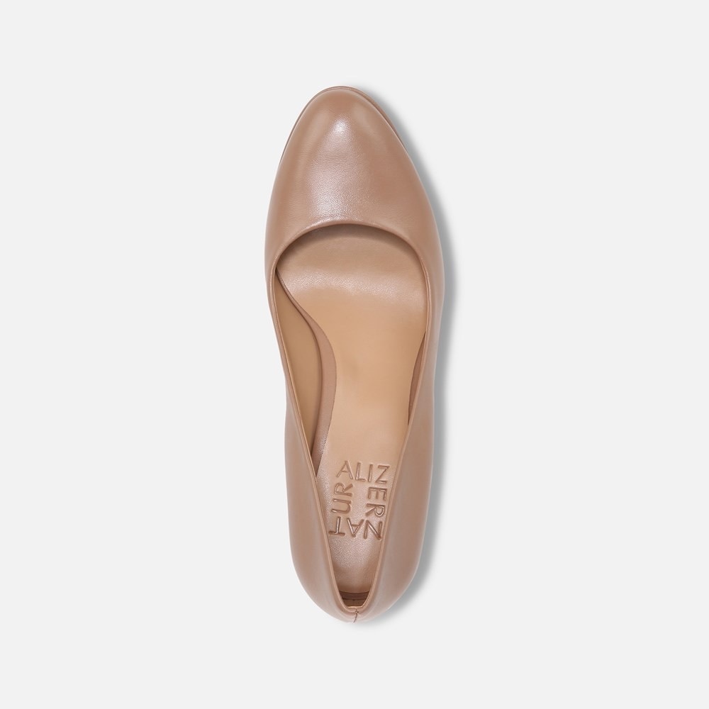 NEW Naturalizer Camilla Pump Taupe Leather Size 8 - Picture 3 of 9